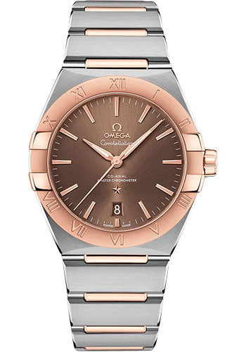 Omega Constellation OMEGA Co-Axial Master Chronometer - 39 mm Steel And Sedna Gold Case - Brown Dial - 131.20.39.20.13.001