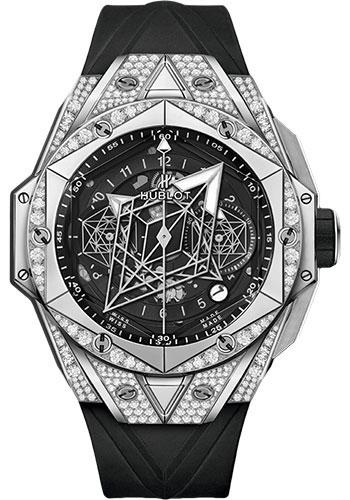 Hublot Big Bang Sang Bleu II Titanium Pave Watch - 45 mm - Black Dial-418.NX.1107.RX.1604.MXM20