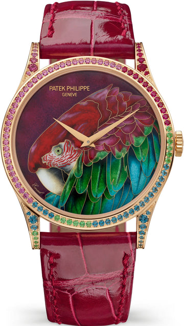 Patek Philippe Calatrava Rose Gold / Green-Winged Macaw - 5077/211R-001 - 2026