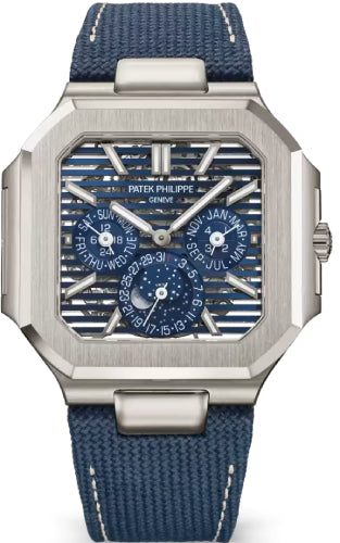 Patek Philippe Cubitus Perpetual Calendar Skeleton Platinum / Blue - 5840P-001 - 2026