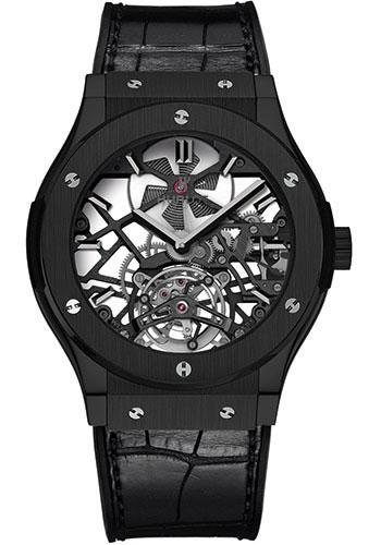 Hublot Classic Fusion Skeleton Tourbillon All Black Limited Edition of 99 Watch-505.CM.0140.LR