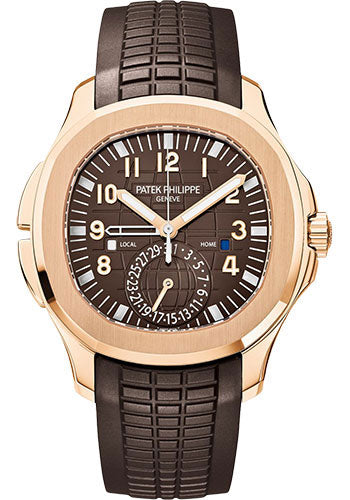 Patek Philippe Mens Aquanaut Travel Time Watch - 5164R-001