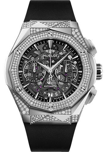 Hublot Classic Fusion Aerofusion Chronograph Orlinski Titanium Alternative Pave Watch - 45 mm - Sapphire Crystal Dial-525.NX.0170.RX.1804.ORL18