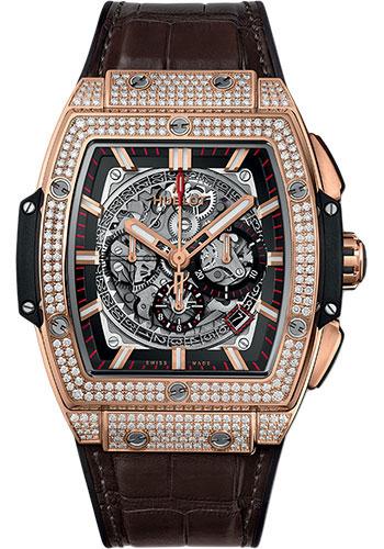 Hublot Spirit Of Big Bang King Gold Pave Watch - 45 mm - Sapphire Dial-601.OX.0183.LR.1704