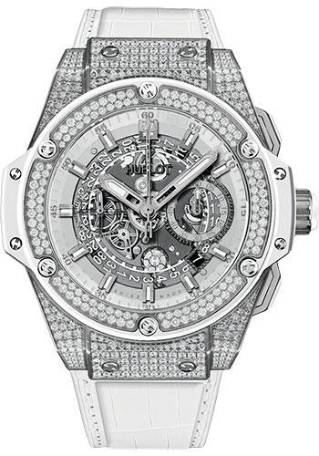 Hublot King Power Unico White Pave Watch-701.NE.0127.GR.1704