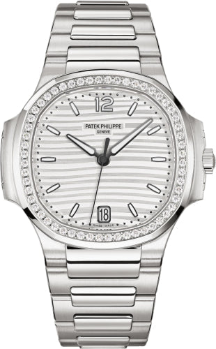 Patek Philippe Nautilus Ladies Stainless Steel Silver Opaline Dial 35.2 mm - 7118/1200A-010