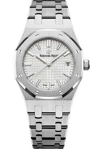 Audemars Piguet Royal Oak Self Winding Watch - 34mm Stainless Steel Case - Silver Dial - Bracelet - 77350ST.OO.1261ST.01