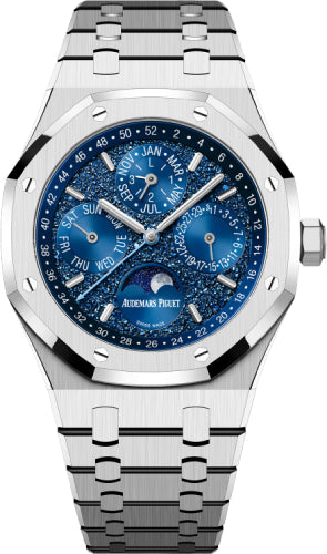 Audemars Piguet Royal Oak Perpetual Calendar "John Mayer" 41mm White Gold Crystal Sand Blue Dial 26574BC.OO.1220BC.02