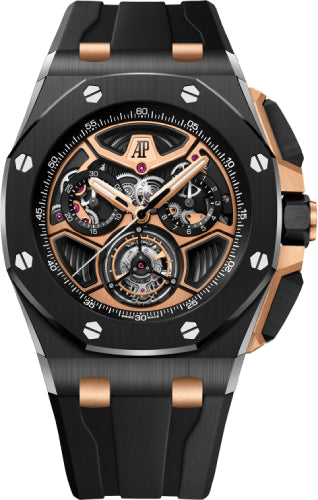 Audemars Piguet Royal Oak Offshore Tourbillon Chronograph 43mm Ceramic/Pink Rose Gold | 26622CE.OO.D002CA.02