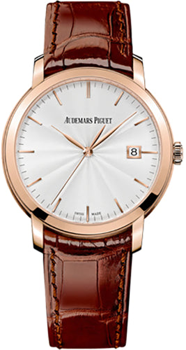 Audemars Piguet Jules Audemars Selfwinding 39mm Silver Guilloche Index Rose Gold | 15170OR.OO.A809CR.01