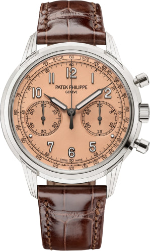 Patek Philippe Complications Chronograph White Gold Rose-Gilt Opaline Salmon Dial | 5172G-010