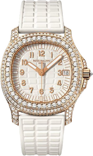 Patek Philippe Aquanaut Ladies Rose Gold White Dial | 5069R-001