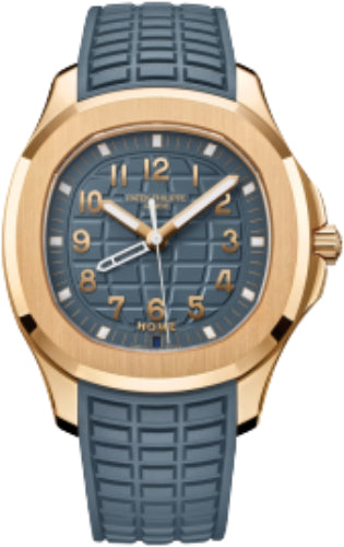 Patek Philippe Aquanaut Travel Time Rose Gold Blue-Gray Dial | 5269R-001