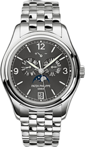 Patek Philippe Complications Annual Calendar Moon Phases Date White Gold Slate Grey Dial | 5146/1G-010