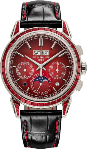 Patek Philippe Grand Complications Chronograph Perpetual Calendar Platinum Ruby Set Red Dial | 5271/12P-010