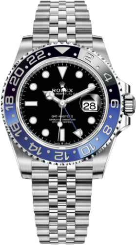 Rolex GMT-Master II "Batgirl" Stainless Steel Black Dial Jubilee Bracelet | 126710BLNR