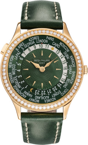 Patek Philippe Complications World Time Rose Gold Olive Green Dial | 7130R-014