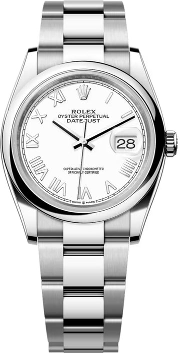 Rolex Datejust 36 Oystersteel White Dial Oyster Bracelet - 126200 - 2026