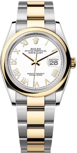 Rolex Datejust 36 Oystersteel And Yellow Gold Bright White Dial Oyster Bracelet - 126203 - 2026