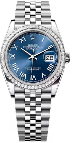 Rolex Datejust 36 Oystersteel White Gold Bright Blue Dial Jubilee Bracelet - 126284Rbr - 2026
