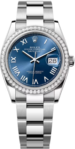 Rolex Datejust 36 Oystersteel White Gold Bright Blue Dial Oyster Bracelet - 126284Rbr - 2026