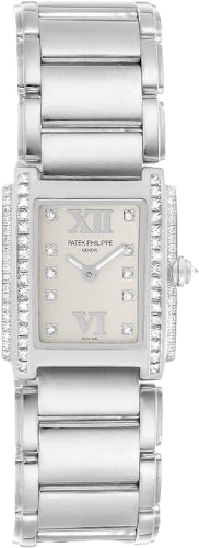 Patek Philippe Twenty~4 Ladies White Gold Diamond Set - 4908/200G-011