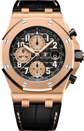 Audemars Piguet Royal Oak Offshore Selfwinding Chronograph Rose Gold Black Arabic Dial 42mm Automatic 26470OR.OO.A002CR.02